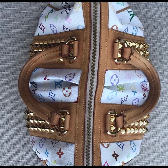 🔴SOLD🔴Louis Vuitton MM Multicolor White Courtney - Picture 5 of 8